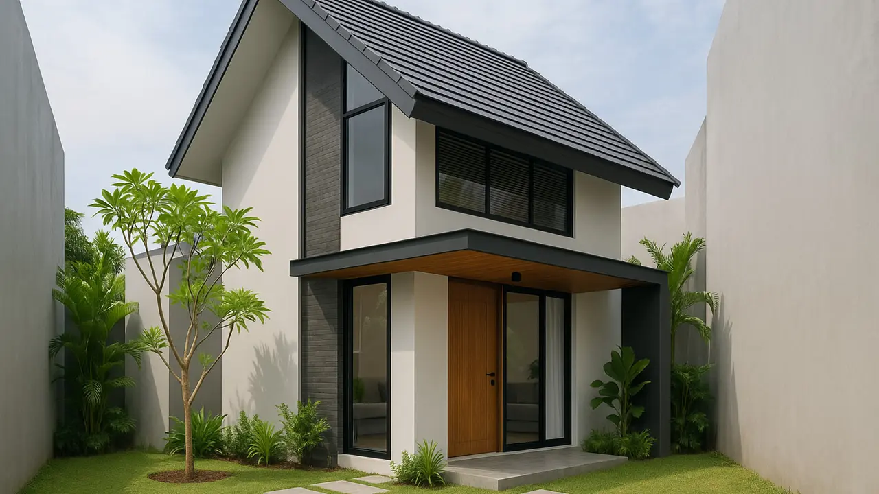 Rumah Cantik di Lahan Terbatas (Foto: ChatGPT)