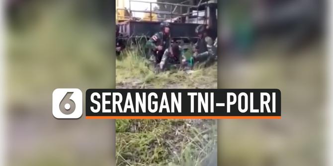 VIDEO: Papua Memanas, Pasukan Gabungan TNI-Polri diserang