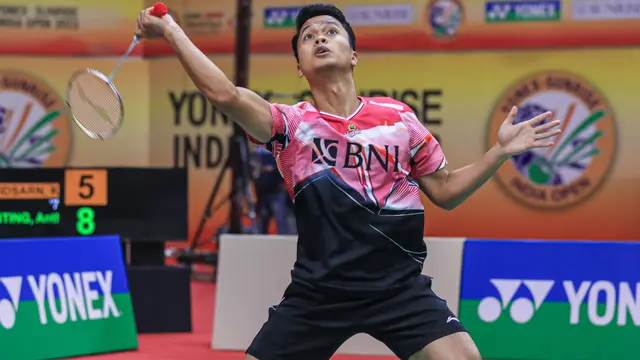 Anthony Sinisuka Ginting - India Open 2023 - Bulu Tangkis - Badminton