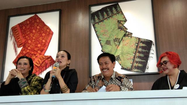 Konferensi pers Gerakan Ibu Bangsa Membaca di Perpustakaan Nasional, Jakarta pada Kamis, 13 Desember 2018. (Foto: Giovani Prasasti)