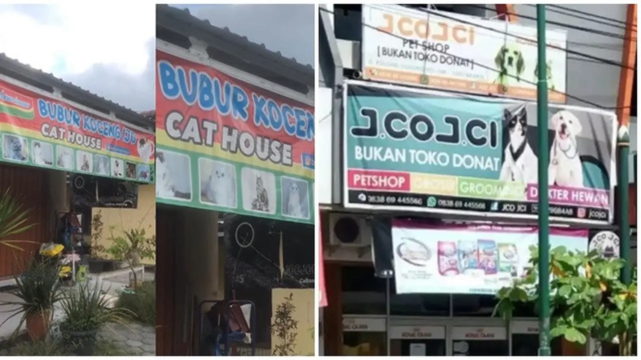 6 Spanduk Jualan Pakan Hewan Ini Kocak, Tulisannya Bikin Salah Fokus