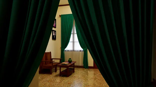 Warna Tirai yang Bikin Ruangan Makin Sempit Hijau Tua