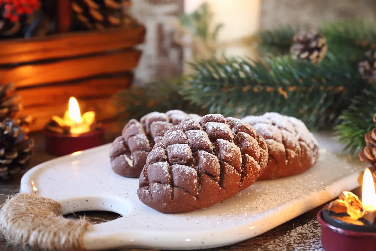 soft cookies pine cone