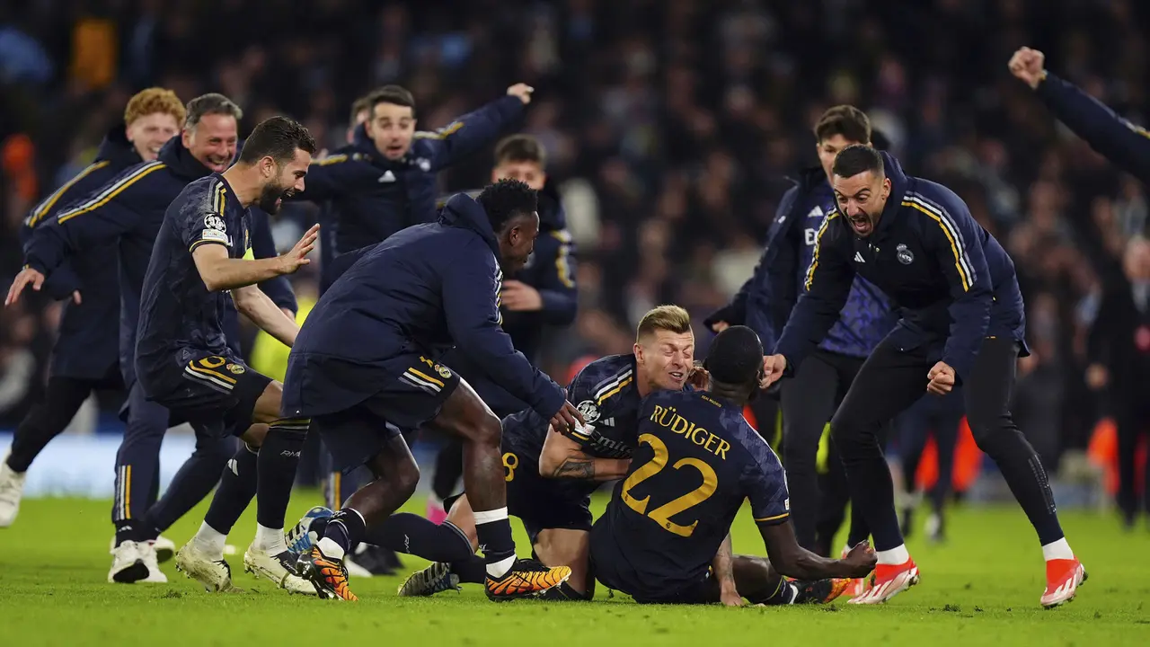 Foto: Asa Pertahankan Gelar Sirna, Man City Disingkirkan Real Madrid Lewat Drama Adu Penalti di Perempatfinal Liga Champions 2023/2024