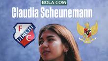Striker Timnas Indonesia Putri, Claudia Scheunemann, bergabung dengan FC Utrecht Vrouwen di Belanda. (Bola.com/Dok.FC Utrecht/Ario Yosia)
