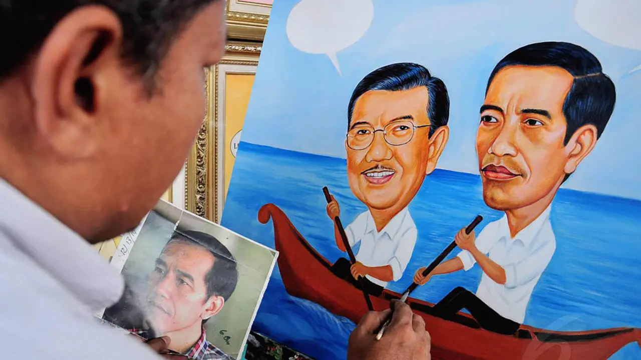 Lukisan Ini Bentuk Apresiasi Pelukis Terhadap Jokowi