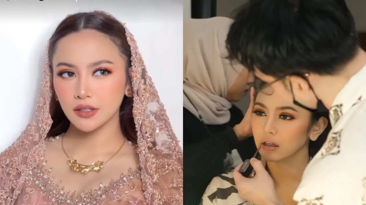 Detail Makeup Mahalini Raharja di Tasyakuran 7 Bulanan, Tampil Super Flawless dengan Brand Makeup Lokal