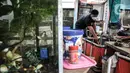 Devti (33) melakukan perawatan di kolam budi daya ikan Samawa Fish, Pondok Kelapa, Jakarta, Selasa (15/2/2022). Budi daya ikan yang diinisiasi sejumlah warga Menara Samawa ini guna menjaga ketahanan pangan di tengah pandemi bagi sesama penghuni rusun. (merdeka.com/Iqbal S. Nugroho)