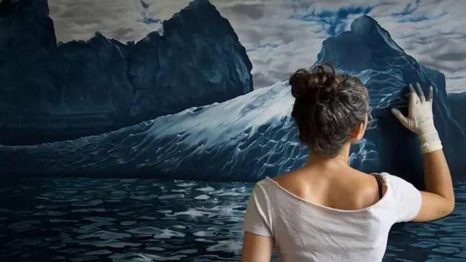 Tanpa Kuas, Seniman Ini 'Lahirkan' Berbagai Lukisan Mengagumkan