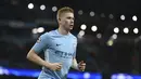 Gelandang Manchester City, Kevin De Bruyne menempati urutan kelima dari deretan top scorer klub, De Bruyne telah mencetak total lima gol untuk timnya disemua kompetisi. (AFP/Oli Scarff)