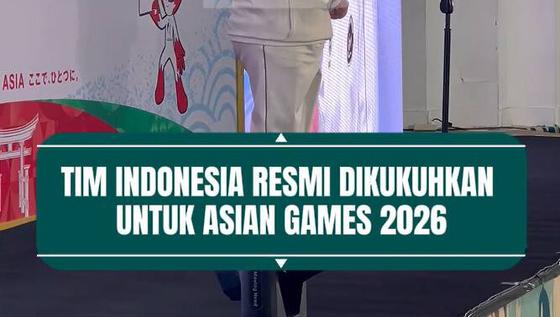 Tim Indonesia resmi dikukuhkan untuk Asian Games 2026