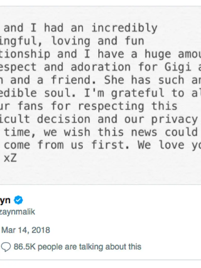 [Bintang] Zayn Malik - Gigi Hadid