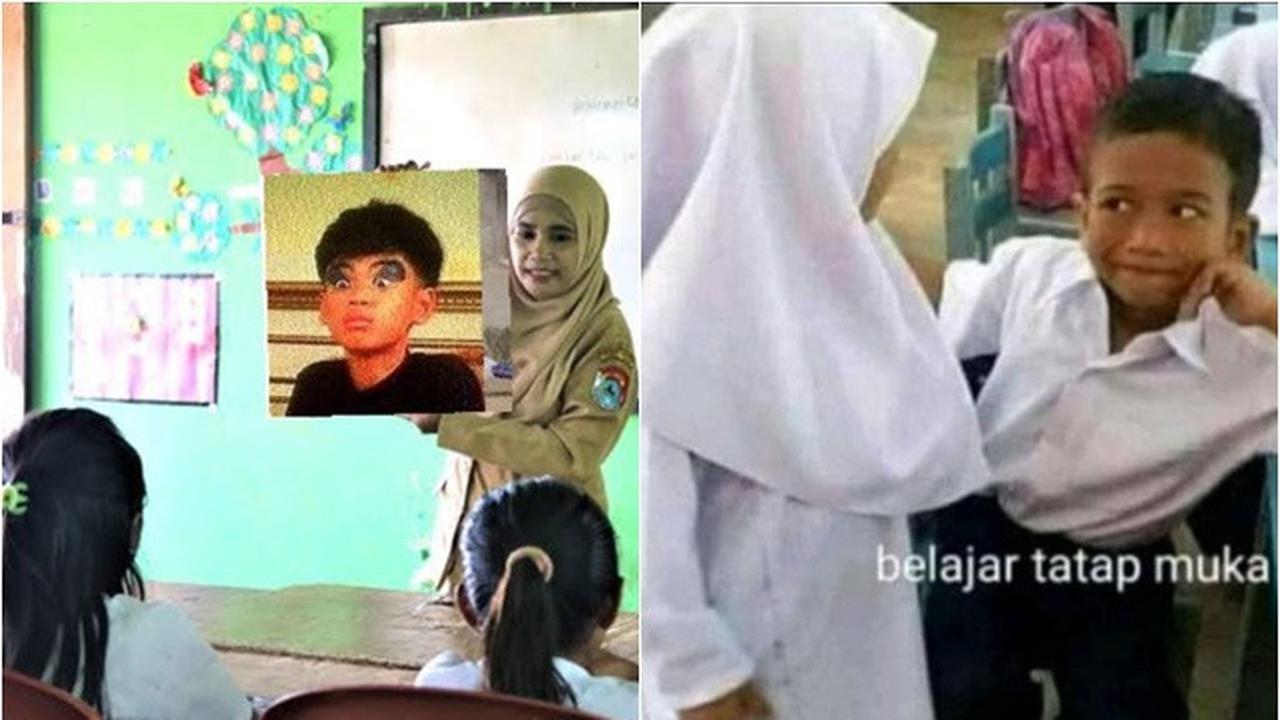 7 Potret Kocak Sekolah Tatap Muka Ala Warganet Ini Bikin Geleng Kepala