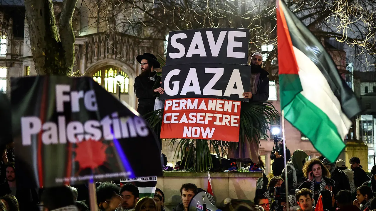 Massa Pro Palestina Desak Majelis Rendah Inggris Serukan Gencatan Senjata