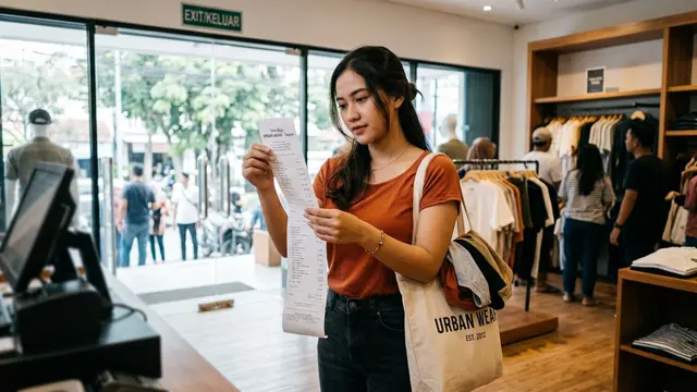 Selalu Cek Struk sebelum Keluar Toko (AI Generated)