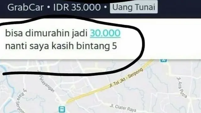 6 Chat Penumpang Ojek Online Tawar Tarif Ini Bikin Geleng Kepala