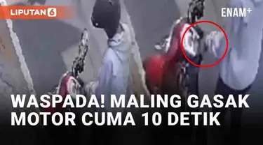 Aksi pencurian terekam CCTV di Jl. Dukuh Barat Lagoa, Koja, Jakut. Rekaman viral lantaran aksi pelaku yang begitu cepat. Salah satu pelaku hanya butuh 10 detik untuk menggondol motor korban.