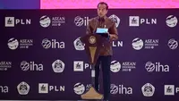 Presiden Jokowi saat membuka World Hydropwer Congress 2023 di Nusa Dua Convention Centeri, Kabupaten Badung, Bali, Selasa (31/10/2023). (Ist)