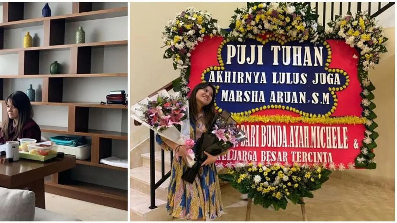 Momen kelulusan Marsha Aruan. (Sumber: Instagram/aruanmarsha)