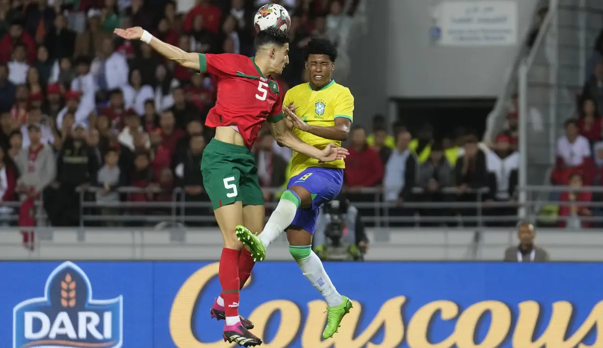 Kemenangan ini melanjutkan keajaiban Maroko di Piala Dunia 2022 lalu yang berhasil mencapai semifinal. (AP Photo/Mosa'ab Elshamy)