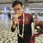 Peraih SEA Games 2023 Hendro Yap dari Jalan Cepat sudah tiba kembali di Jakarta (Liputan6.com)