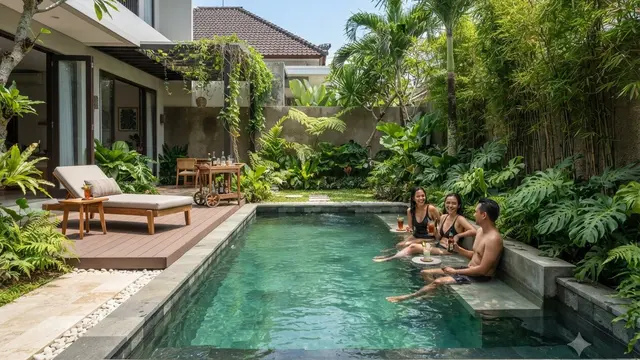 Desain Kolam Dangkal untuk Rumah Kecil