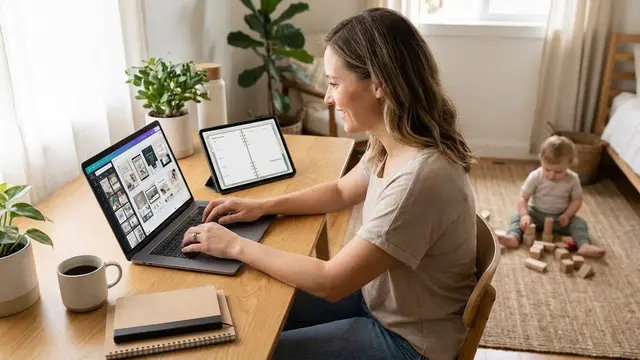 Ilustrasi Jual Produk Digital, Usaha IRT Tanpa Modal/Gemini AI
