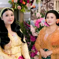 Lihat di sini tampilan Clarissa Putri pakai kebaya saat siraman-midodareni jelang nikah. [@venemapictures].