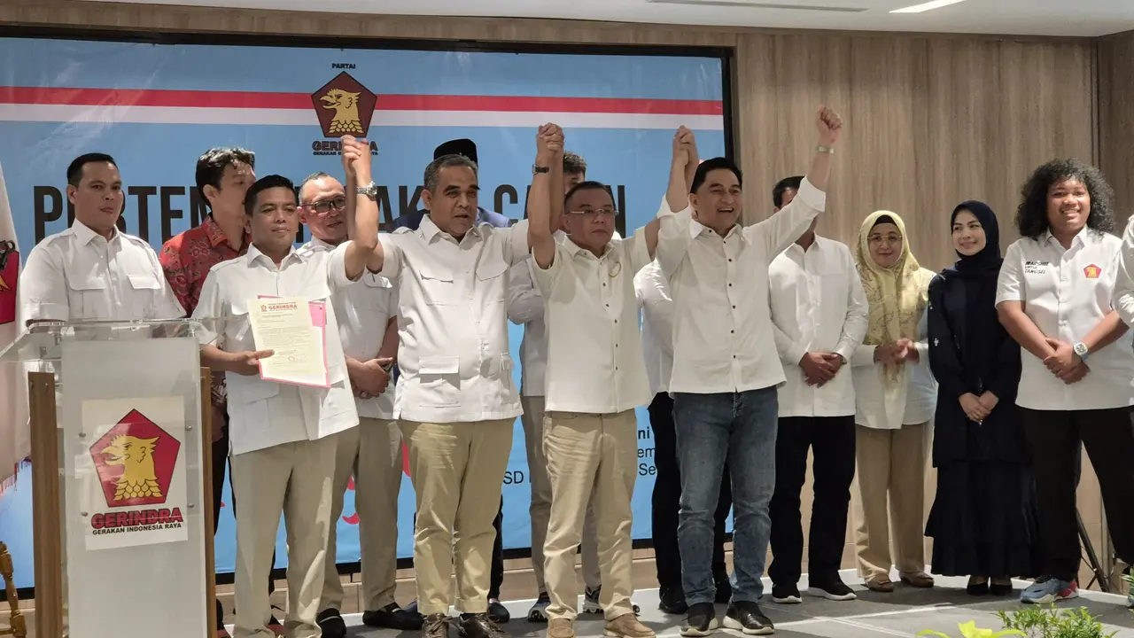 Partai Gerindra mengusung Andra Soni-Dimyati Natakusumah sebagai bakal calon gubernur dan wakil gubernur untuk bertarung dalam Pemilihan Gubernur (Pilgub) Banten 2024.