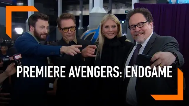 Marvel menggelar premier film Avengers: Endgame di Los Angeles, Amerika Serikat. Acara ini dihadiri para pemain Avengers, di antaranya Chris Evans, Brie Larson, Chris Hemsworth, Robert Downey Jr, dll.