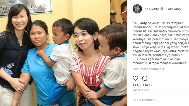 Foto Momen Romantis Ahok-Veronica yang Bikin Baper