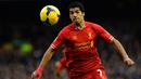 3. Luis Suarez - Menjadi pemain terbaik di Ajax berimbas kepada banyaknya tawaran dari klub papan atas eropa. Liverpool beruntung mendapatkan tanda tangan bomber timnas Uruguay tersebut pada musim 2010/11. (AFP/Paul Ellis)