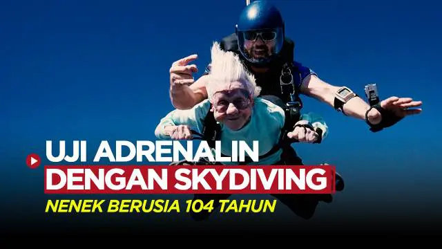 Berita Video, nenek berusia 104 tahun ini mengikuti aksi skydiving di Chicago pada Minggu 1 Oktober 2023