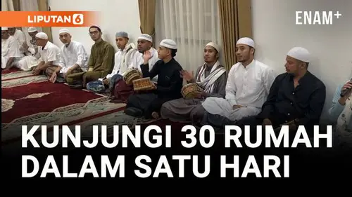 VIDEO: Kunjungi 30 Rumah Dalam Sehari, Tradisi Turun Temurun Saat Lebaran
