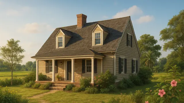 Model Rumah Amerika Klasik di Desa