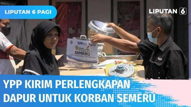 Dusun Kamar Kajang di Lumajang, menjadi salah satu dusun yang terdampak cukup parah akibat bencana guguran awan panas semeru. Untuk meringankan beban, YPP menyalurkan perlengkapan dapur bagi para korban terdampak.