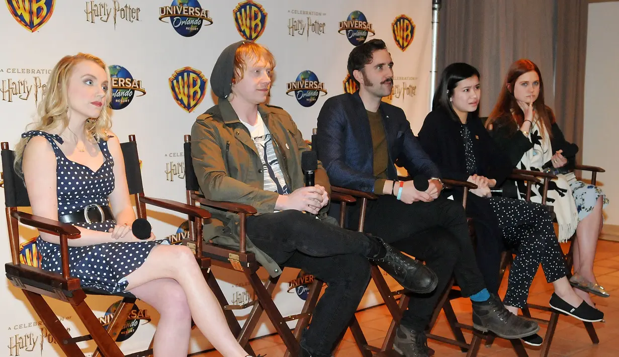 Meski tak semua para pemain Harry Potter hadir dalam acara tersebut, hanya beberapa saja yang turut serta. (AFP/Bintang.com)