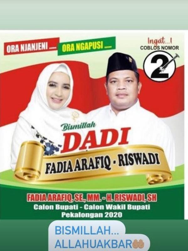 Unggahan Fairuz A Rafiq untuk Fadia. (Instagram/ fairuzarafiq)