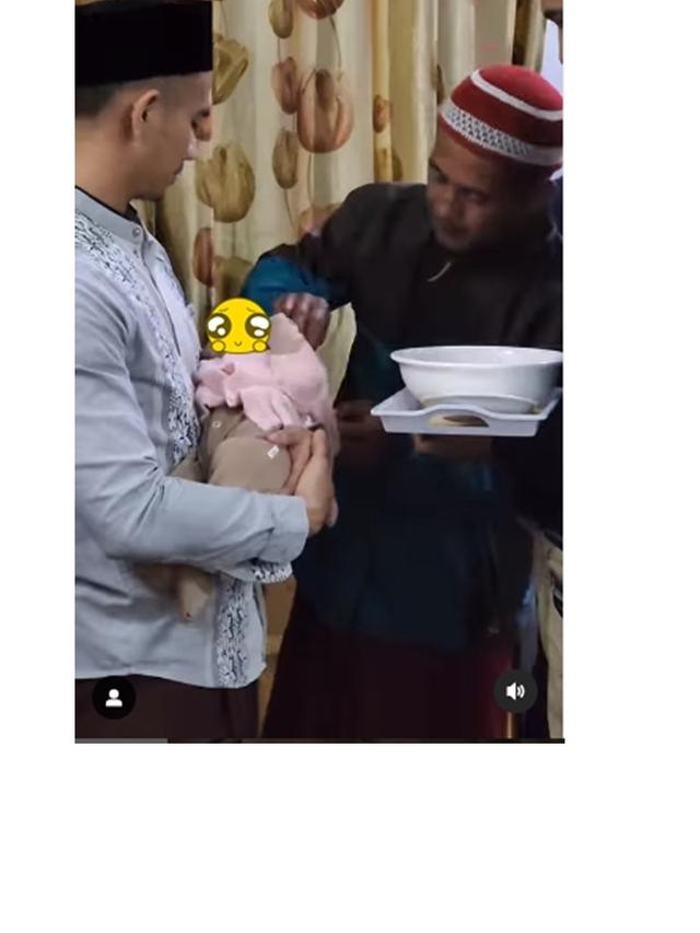 6 Momen Aqiqah Anak Pertama Ridho 2R dan Syifa, Digelar Sederhana
