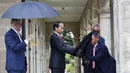 <p>Kegiatan pada hari kedua akan ditutup dengan jamuan makan malam antara Presiden Jokowi dan PM Albanese. (Lisa Maree Williams/Pool Photo via AP)</p>