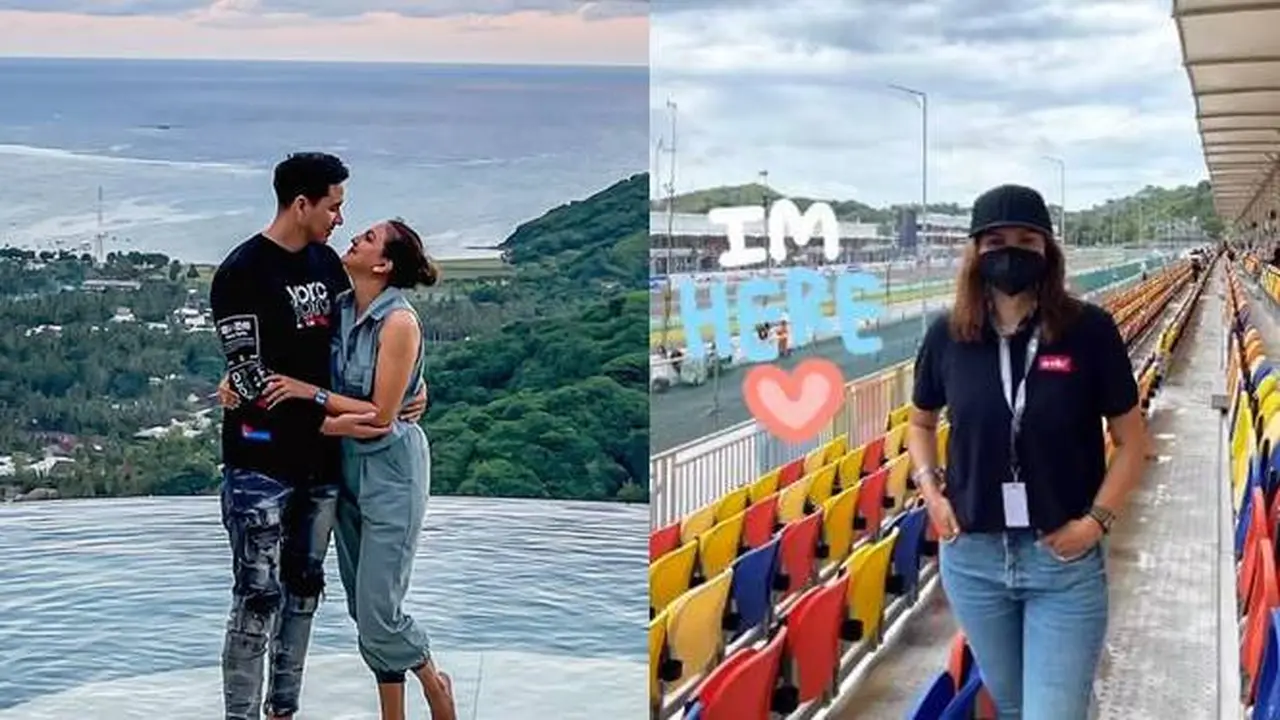 Nonton MotoGP, Ini 6 Potret Darius Sinathrya dan Donna Agnesia saat di Lombok