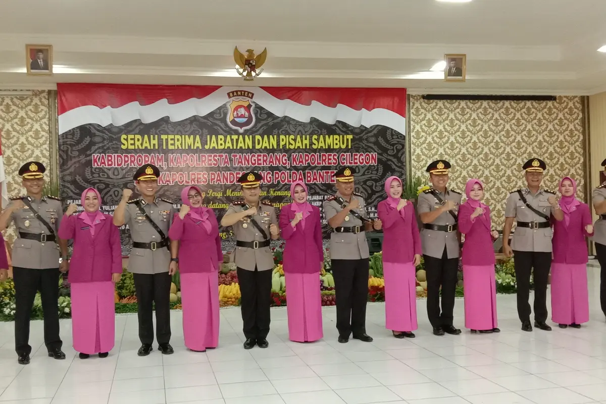 Sertijab Kapolres di Polda Banten