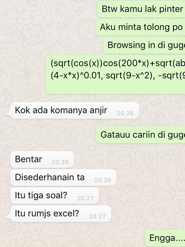6 Chat Nyatakan Cinta Lewat Rumus Matematika Ini Bikin Senyum Sambil Mikir