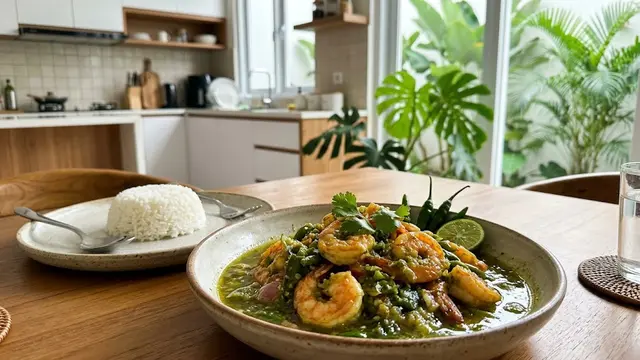 Resep Udang Cabai Hijau ala Rumahan