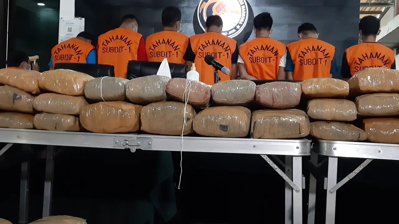 Polda Metro Jaya Sita 471 Kilogram Ganja Kering di Medan Sumut