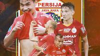 Persija Jakarta - Witan Sulaeman, Hanno Behrens, Riko Simanjuntak, Syahrian Abimanyu (Bola.com/Adreanus Titus)