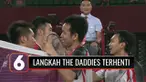Target medali emas cabang bulu tangkis dari nomor ganda tak dapat terpenuhi setelah pasangan Hendra Setiawan-Mohammad Ahsan terhenti langkahnya di babak semi final. The Daddies kalah dari ganda putra Cina Taipei, dua gim langsung.
