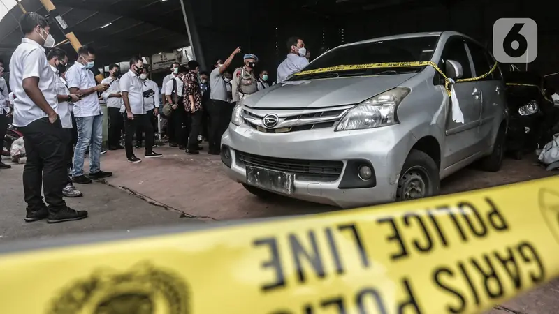 Kondisi Mobil yang Dikendarai 6 Anggota Laskar FPI