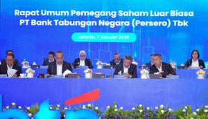 Rapat Umum Pemegang Saham Luar Biasa (RUPSLB) PT Bank Tabungan Negara (Persero) Tbk (BTN) yang digelar pada Rabu (7/1/2026) memutuskan menambah satu orang untuk mengisi jajaran komisaris perseroan.