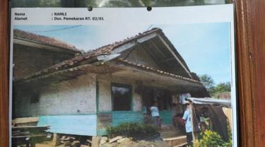 Penampakan rumah yang dapat bantuan program bedah rumah Kementerian PUPR